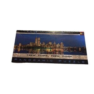 New York New York Panoramic Puzzle 3 feet wide 750 pc Buffalo Games New